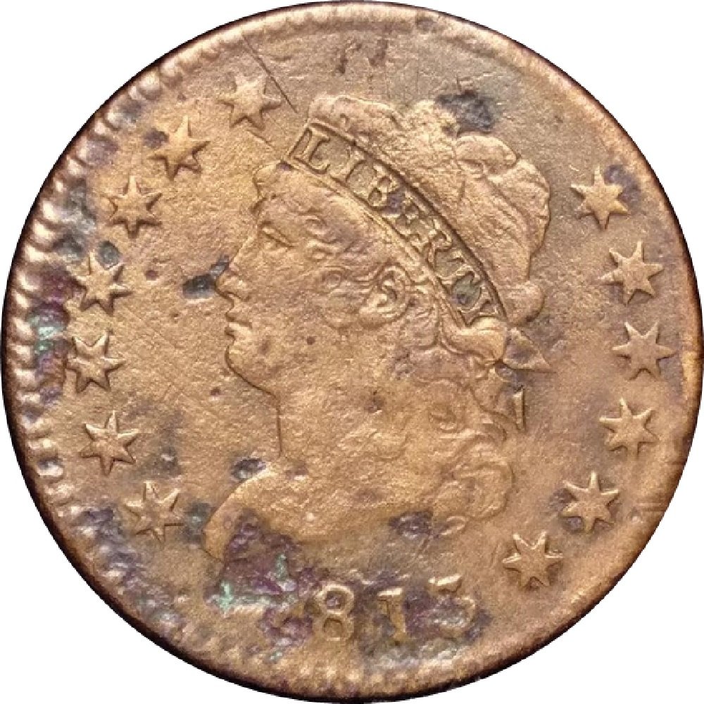 1813-Toned-Classic-Head-Large-Cent---Sheldon-293---R2